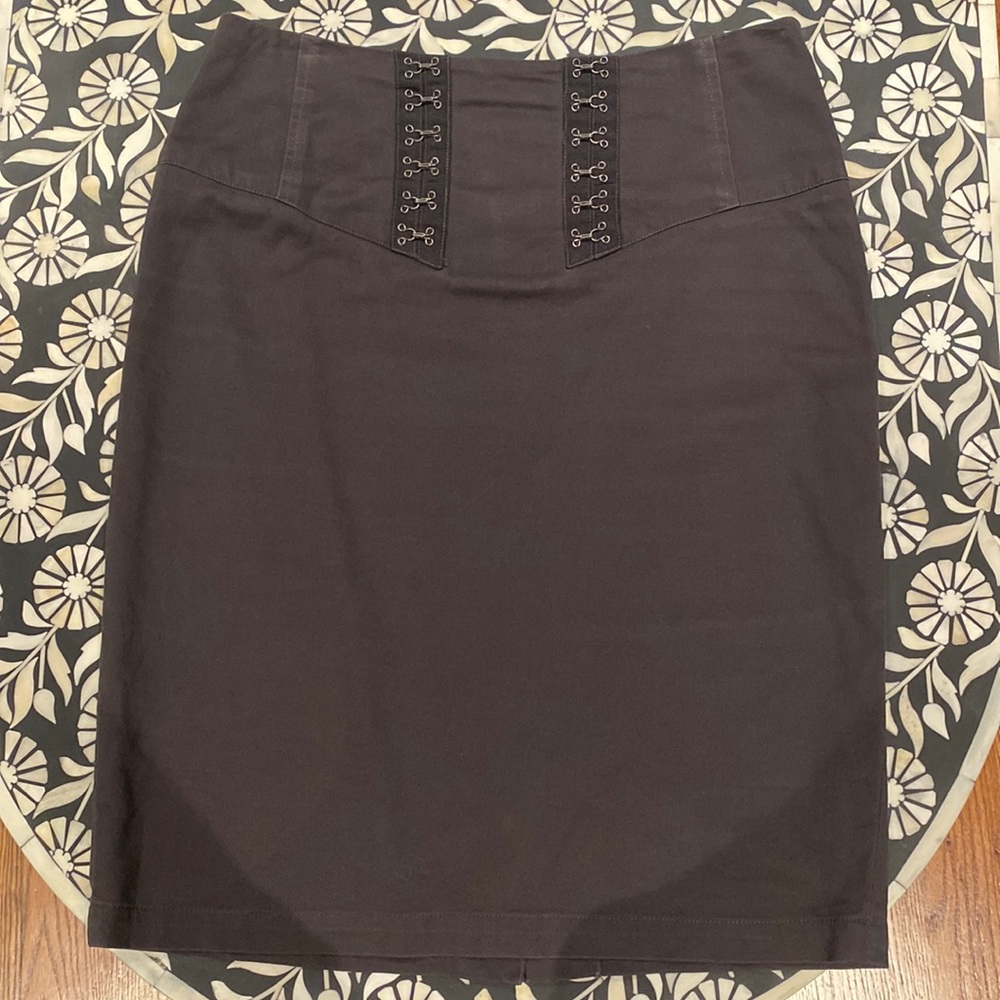 Anthropologie elevenses grey pencil skirt (10)